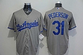 Los Angeles Dodgers #31 Joc Pederson Gray New Cool Base Stitched Baseball Jersey,baseball caps,new era cap wholesale,wholesale hats